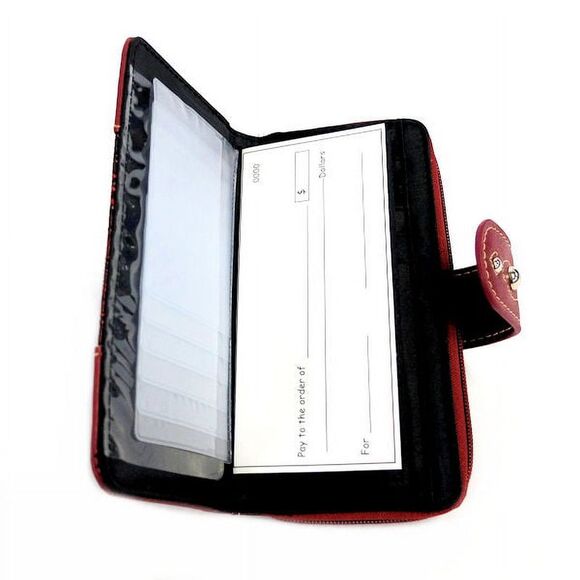 South Western Style All in One Wallet in Red - Picture 6 of 7